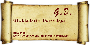 Glattstein Dorottya névjegykártya